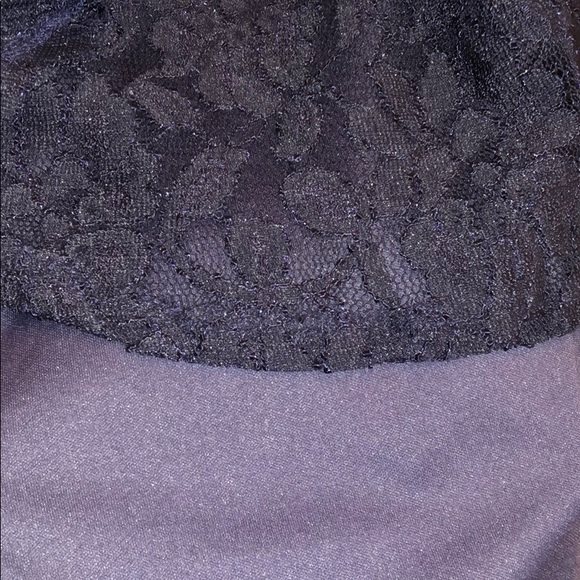 macy’s lace navy blue dress (big on model) - Picture 2 of 3